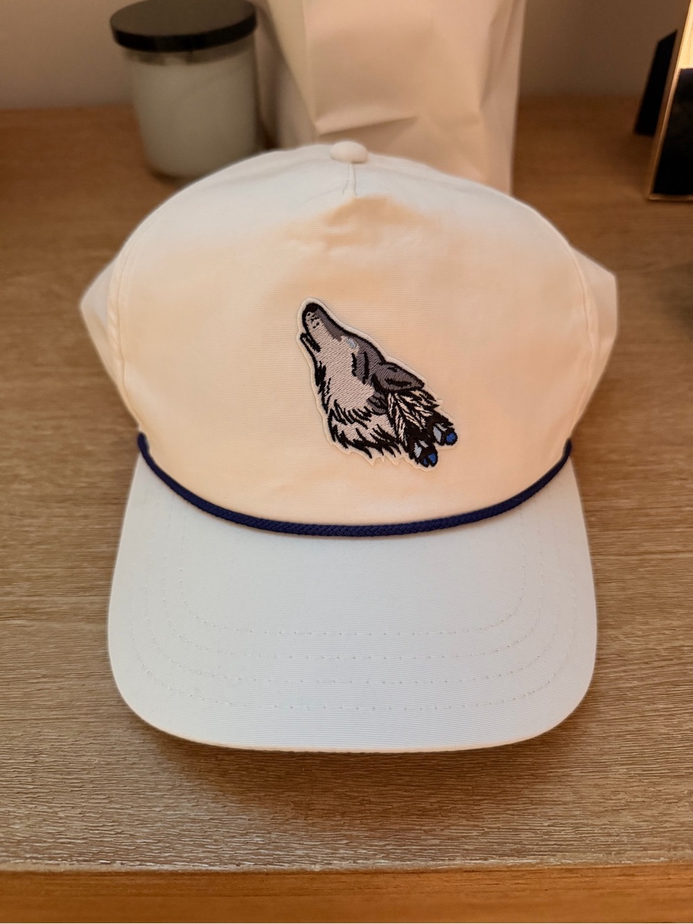Greyson Clothiers White rope hat howling wolf
